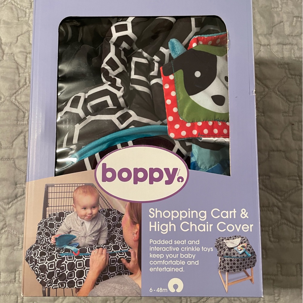 Boppy shopping cart and high chair cover